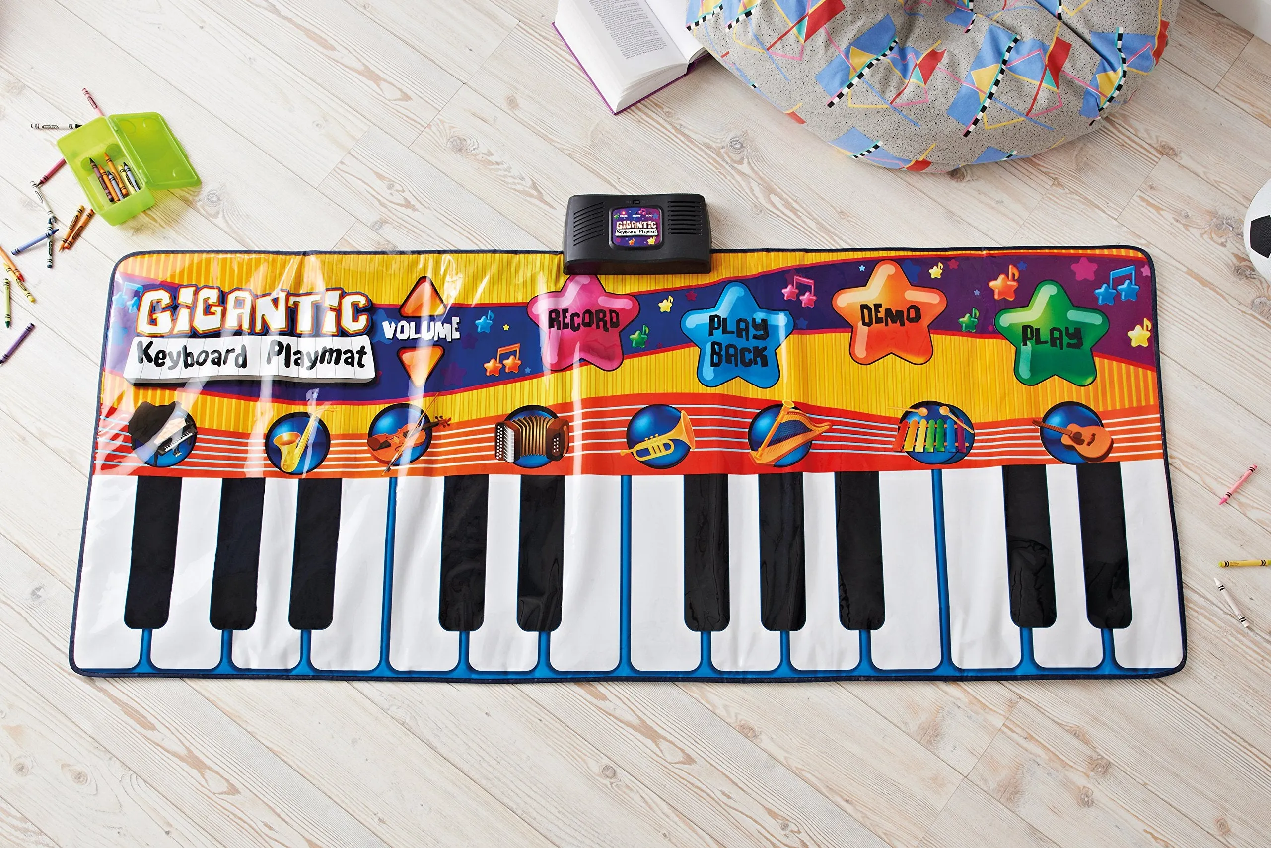 Global Gizmos Giant Keyboard Music Game Playmat ~ Kids, Fun ~ Interactive, Sounds ~ 52490