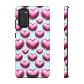 Heart Pattern Phone Case, Cute Gift for Couples, Valentines Day, Love Theme, Stylish Phone Accessory, Fun Mobile Cover