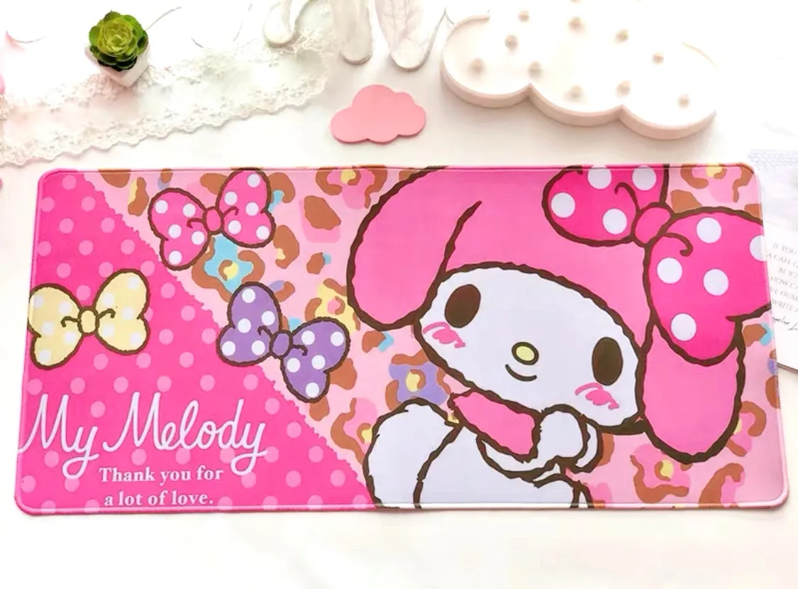 Hello Kitty My Melody Cinnamoroll The Little Twin Stars Rectangle Gaming Keyboard Mouse Pad Mat