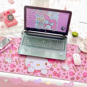 Hello Kitty My Melody Cinnamoroll The Little Twin Stars Rectangle Gaming Keyboard Mouse Pad Mat