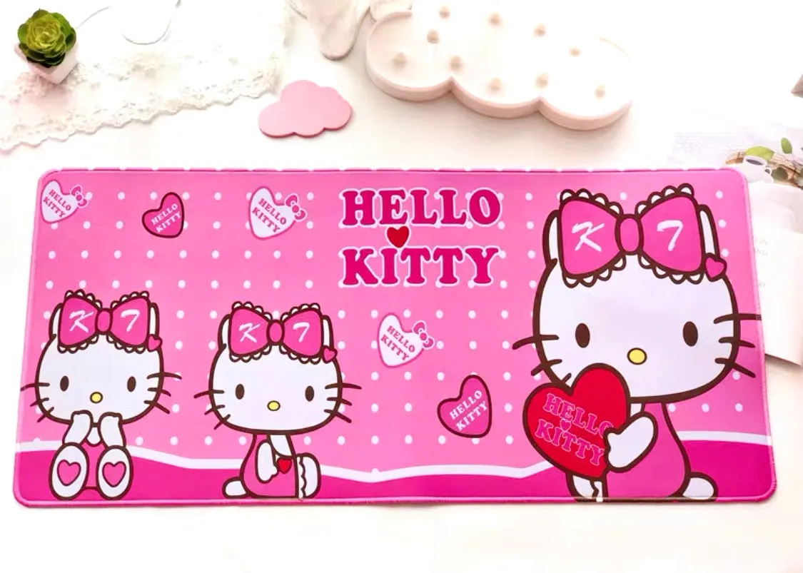 Hello Kitty My Melody Cinnamoroll The Little Twin Stars Rectangle Gaming Keyboard Mouse Pad Mat