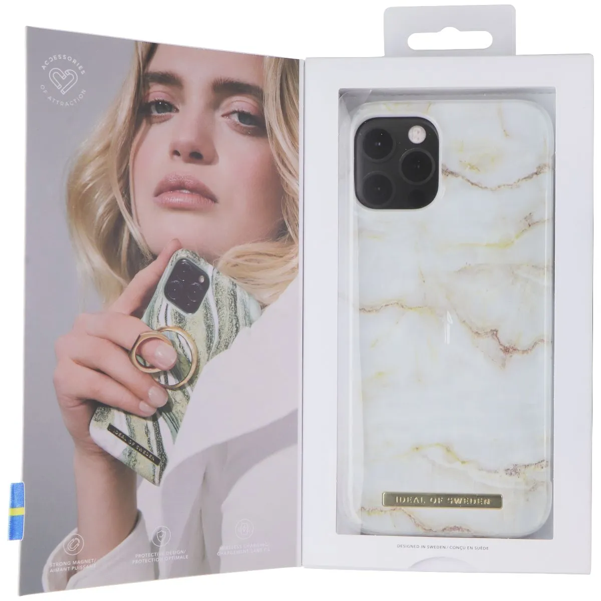 iDeal of Sweden Printed Case for Apple iPhone 12 Pro Max - Golden Pearl Marble