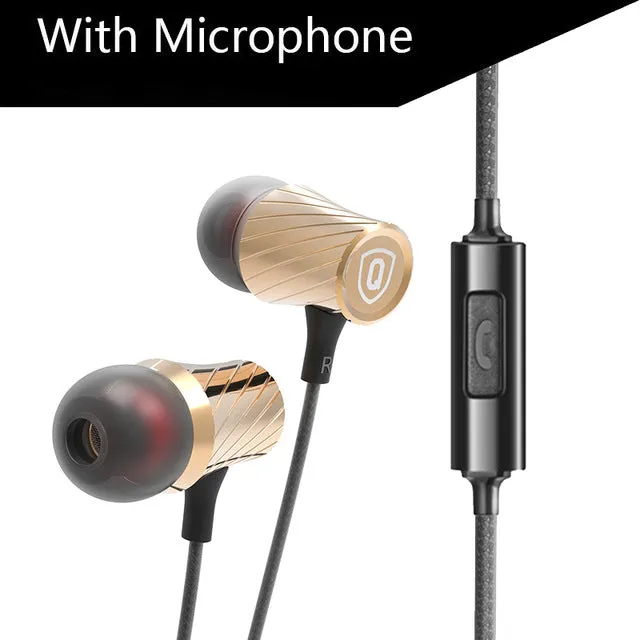 In-ear Earphones Headset With Mic Original QKZ DM3 Supper Bass For iPhone Samsung MP3 MP4 fone de ouvido audifonos auriculares