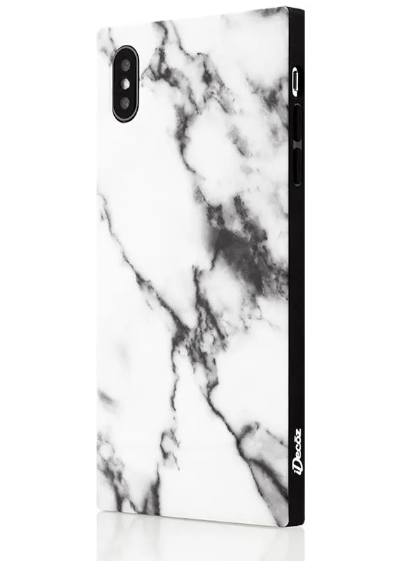 Iphone XS MAX White Marble Case