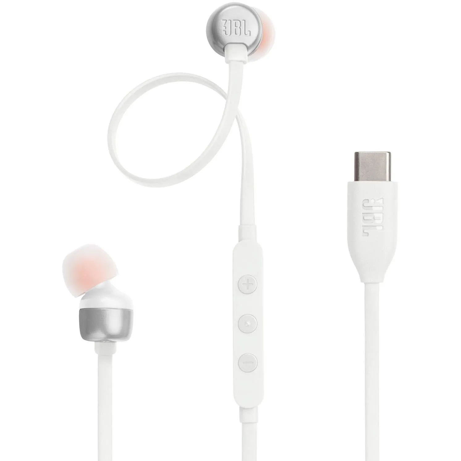 JBL Tune 310C USB-C Wired In-Ear Headphones (White)