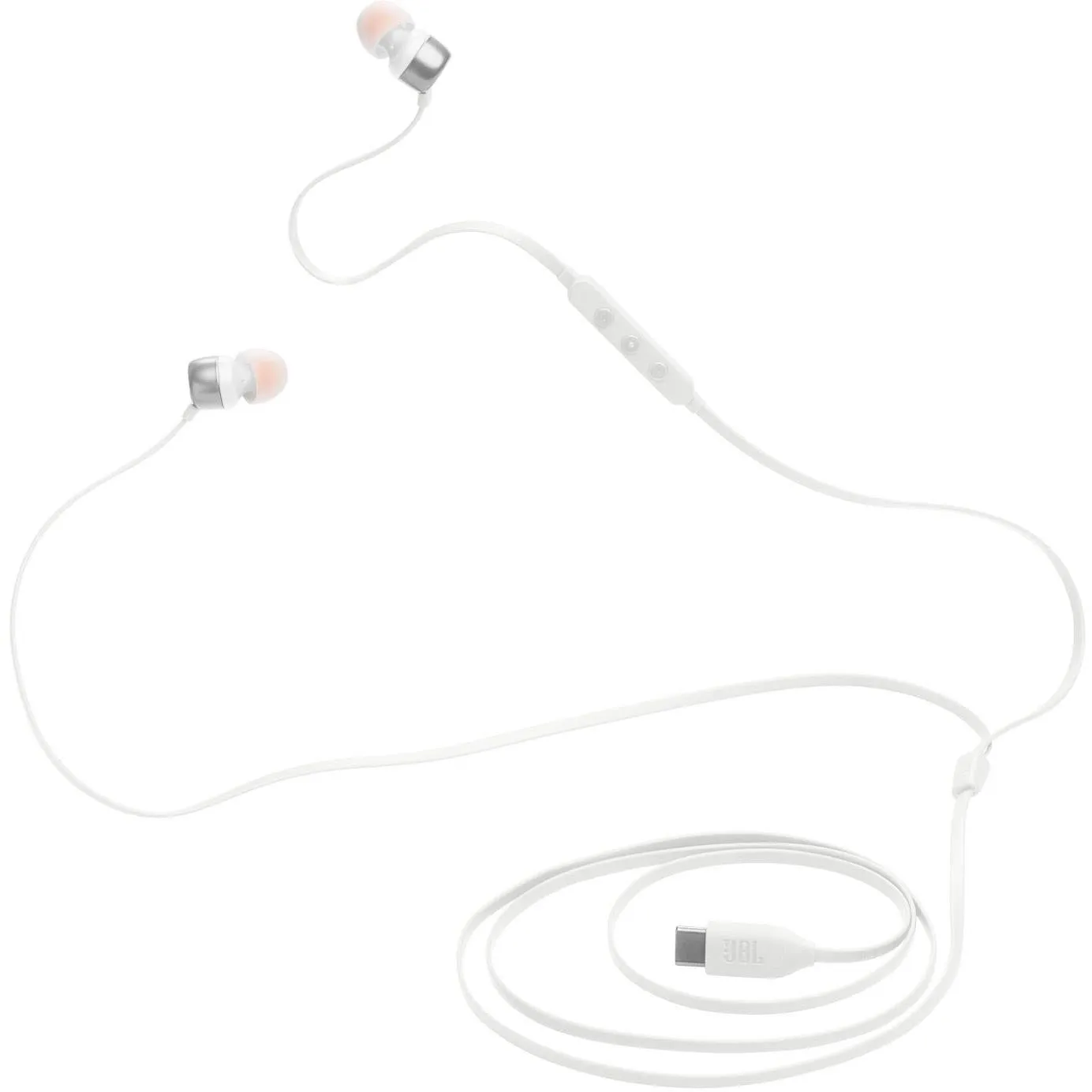 JBL Tune 310C USB-C Wired In-Ear Headphones (White)