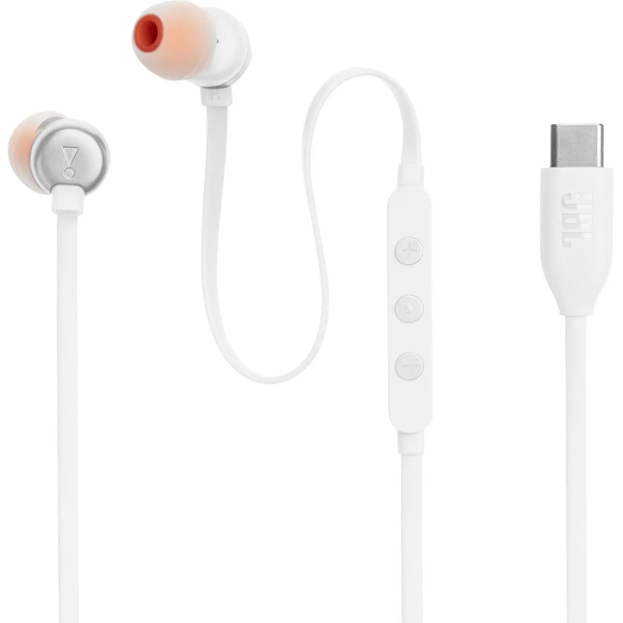 JBL Tune 310C USB-C Wired In-Ear Headphones (White)