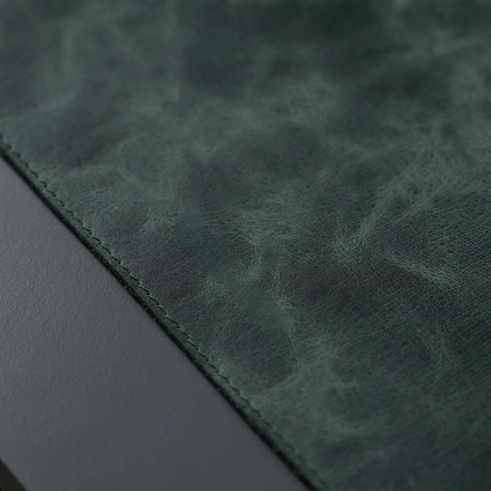 Jersey Dark Green Leather Desk Pad for Office and Home