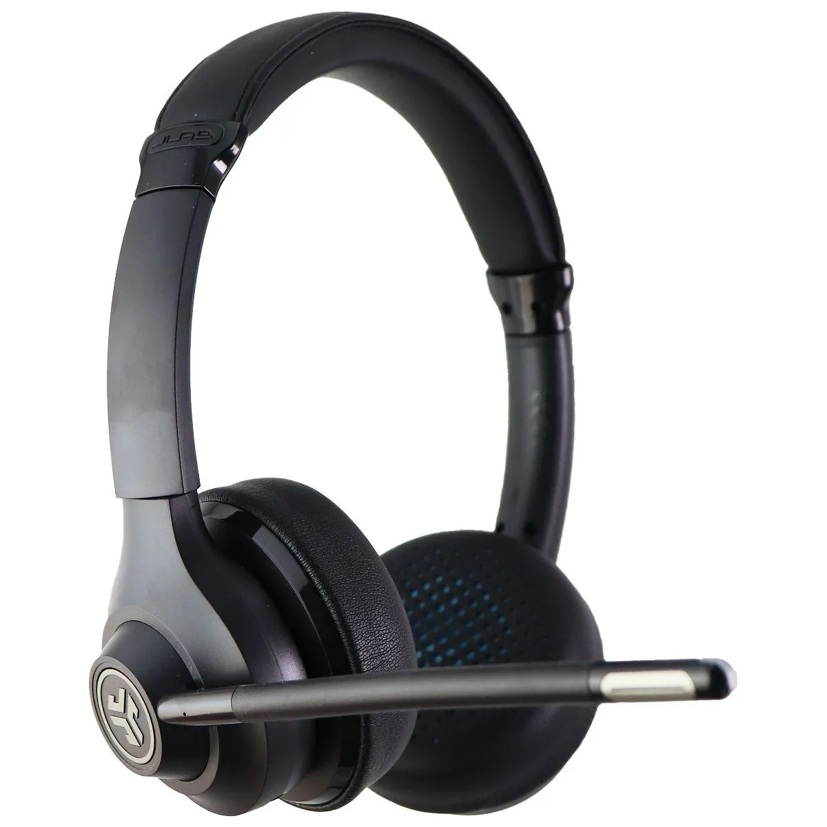 JLab Go Work Wireless On-Ear Headphones with Boom Mic - Black