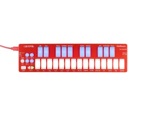 Keith McMillen Instruments QuNexus RED 25-Key LED Keyboard Controller and 3-Track Arpeggiator/Step Sequencer with MPE and Polyphonic Aftertouch