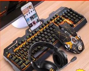 Keyboard Mouse Headset Gaming Set