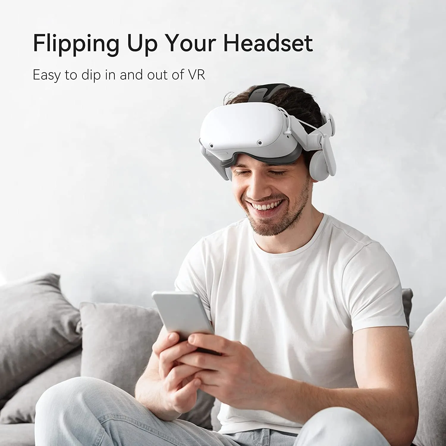 KIWI Design Headphone Head Strap Compatible with Quest 2 Accessories, Comfort On-Ear Audio Elite Strap Replacement for Enhanced Sound Effects and Increased Immersion in VR