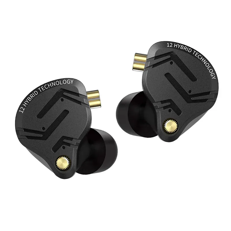 KZ ZS12 PRO X Metal Hybrid HiFi Bass In-Ear Monitors with 1DD 5BA for Music, Sport & Noise Isolation