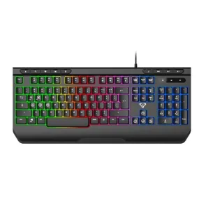 Laser Gaming LED Full Size Wired Keyboard Black