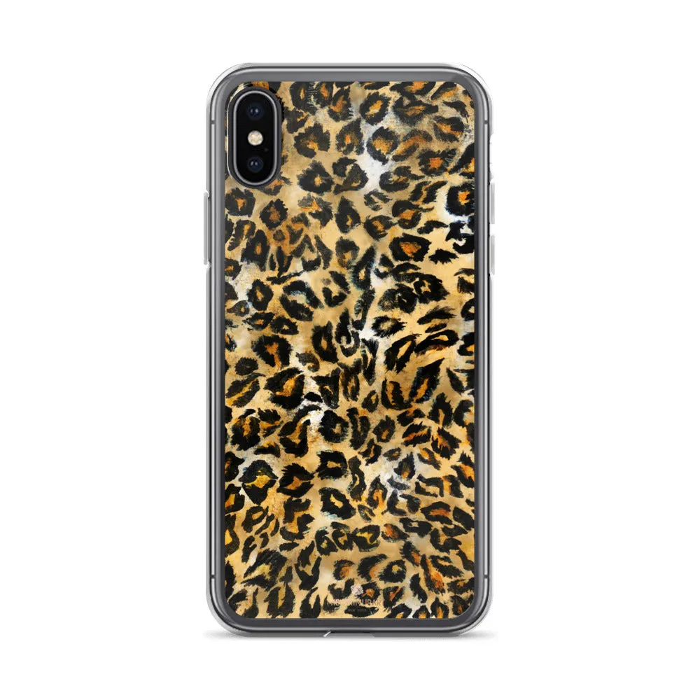 Leopard Animal Print iPhone Case, iPhone X | XS | XR | XS Max | 8 | 8  | 7| 7  Phone Case-Printed in USA/EU/MX