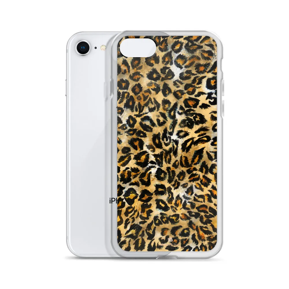 Leopard Animal Print iPhone Case, iPhone X | XS | XR | XS Max | 8 | 8  | 7| 7  Phone Case-Printed in USA/EU/MX