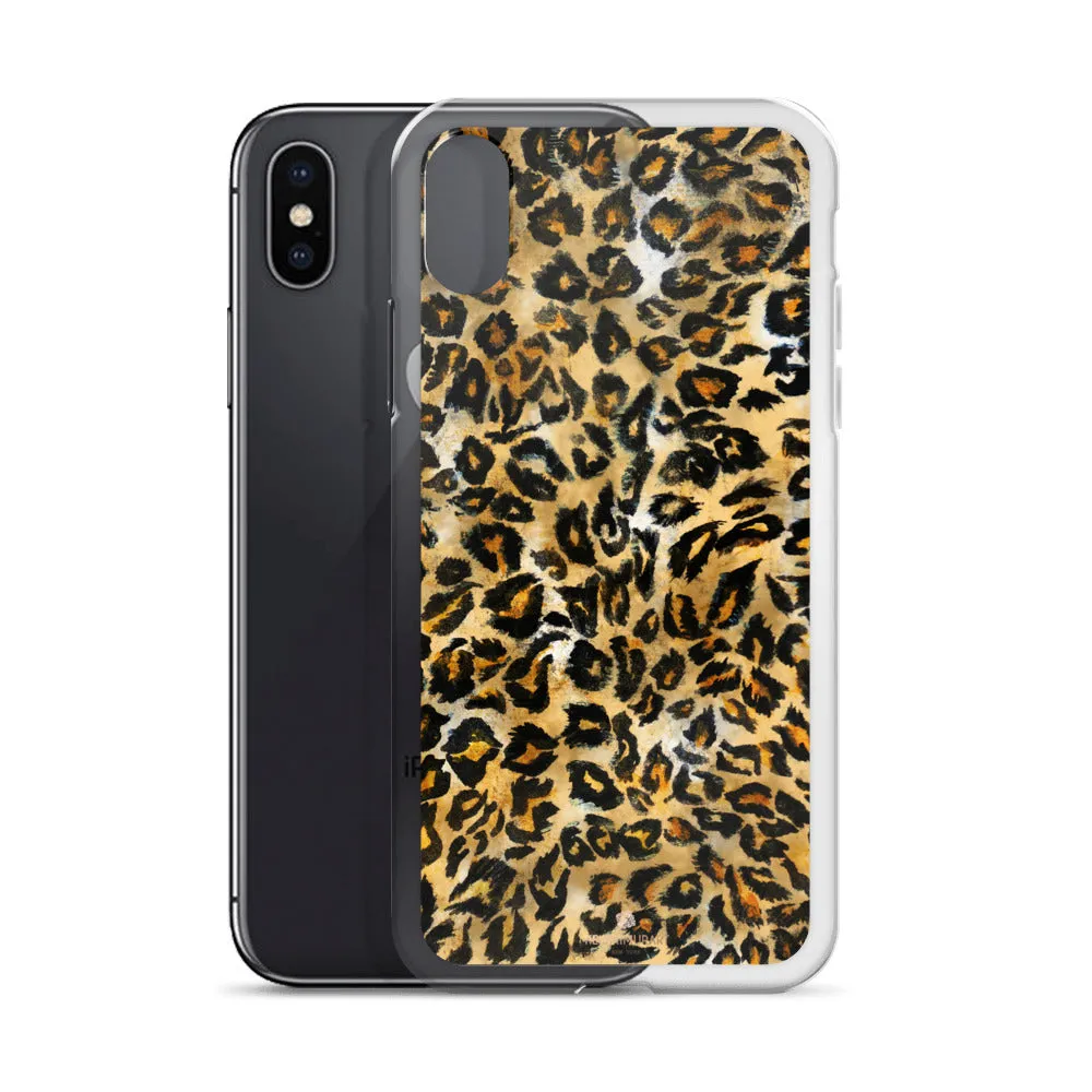 Leopard Animal Print iPhone Case, iPhone X | XS | XR | XS Max | 8 | 8  | 7| 7  Phone Case-Printed in USA/EU/MX