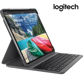 Logitech Slim Folio Pro KeyBoard Case Flip For iPad Pro 12.9" Inch 4th & 3rd Generation