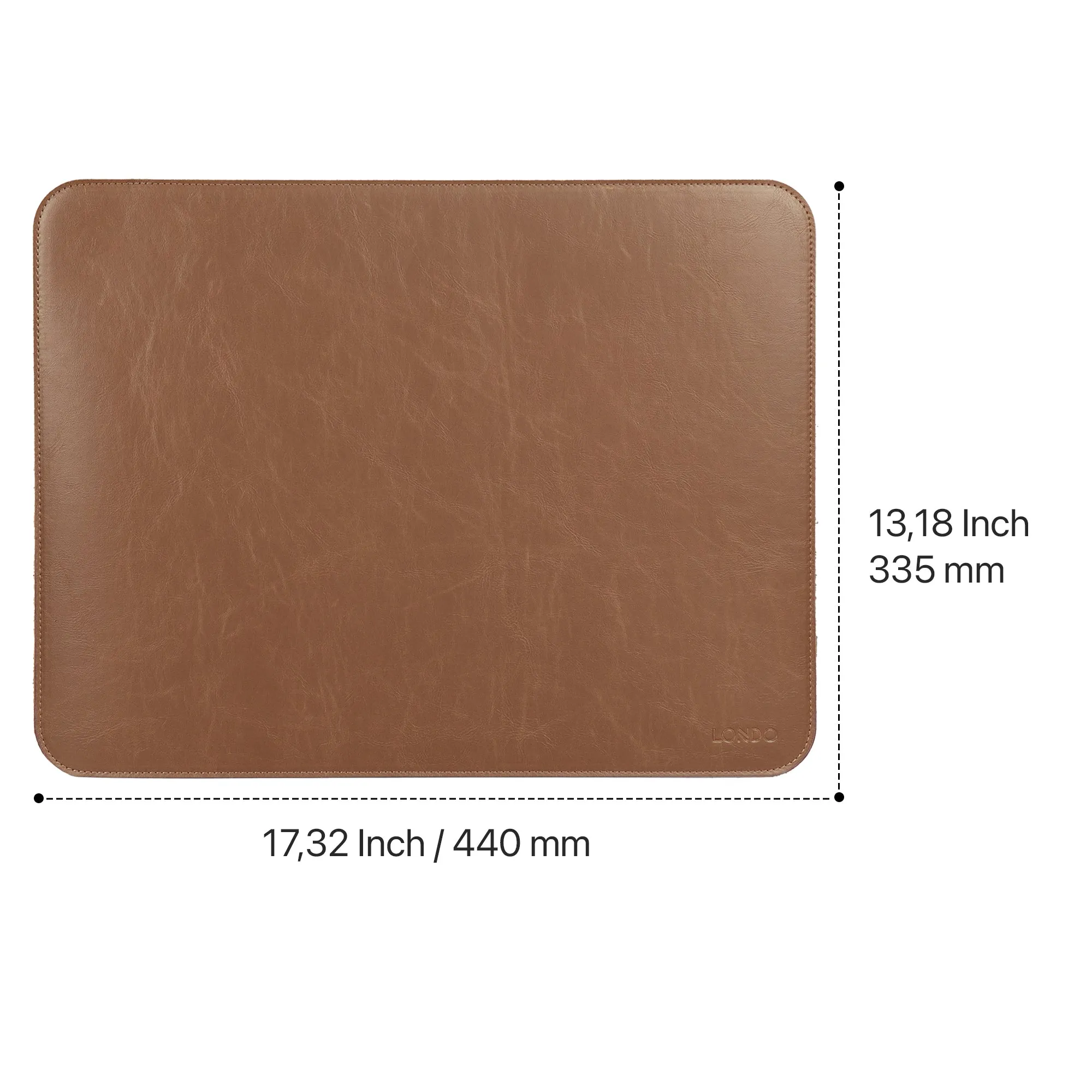 Londo PU Leather Mouse Pad – Desk Mat for Keyboard and Mouse, Large Leather Office Desk Pad