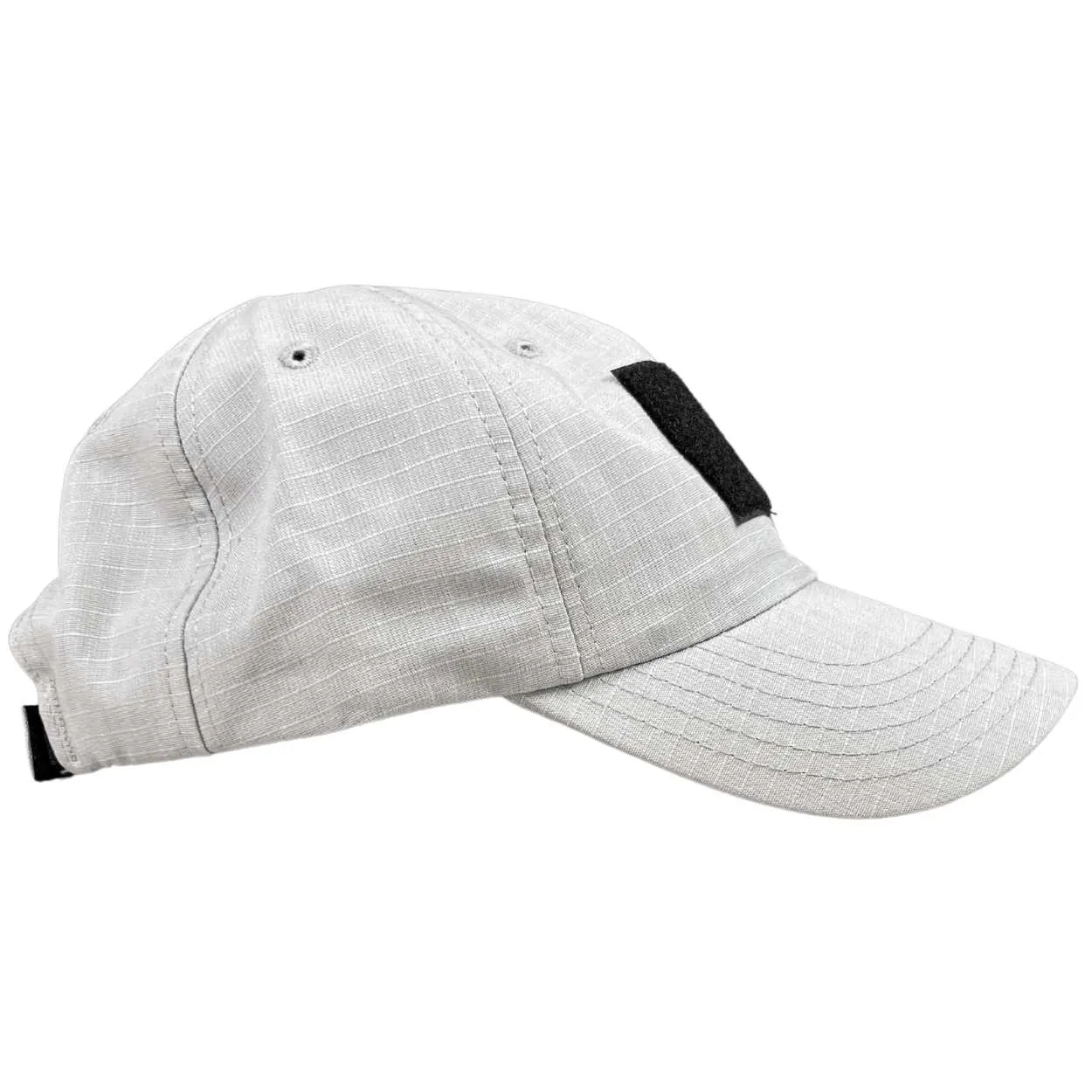 Made In USA Full Fabric Silver Velcro Patch Range Hat