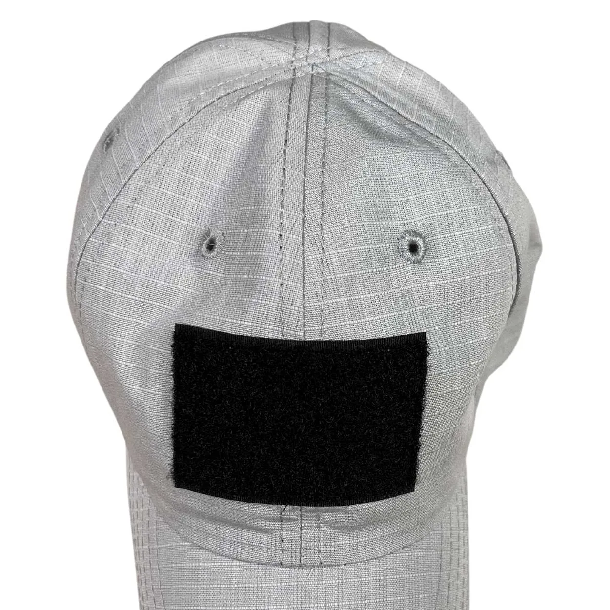 Made In USA Full Fabric Silver Velcro Patch Range Hat