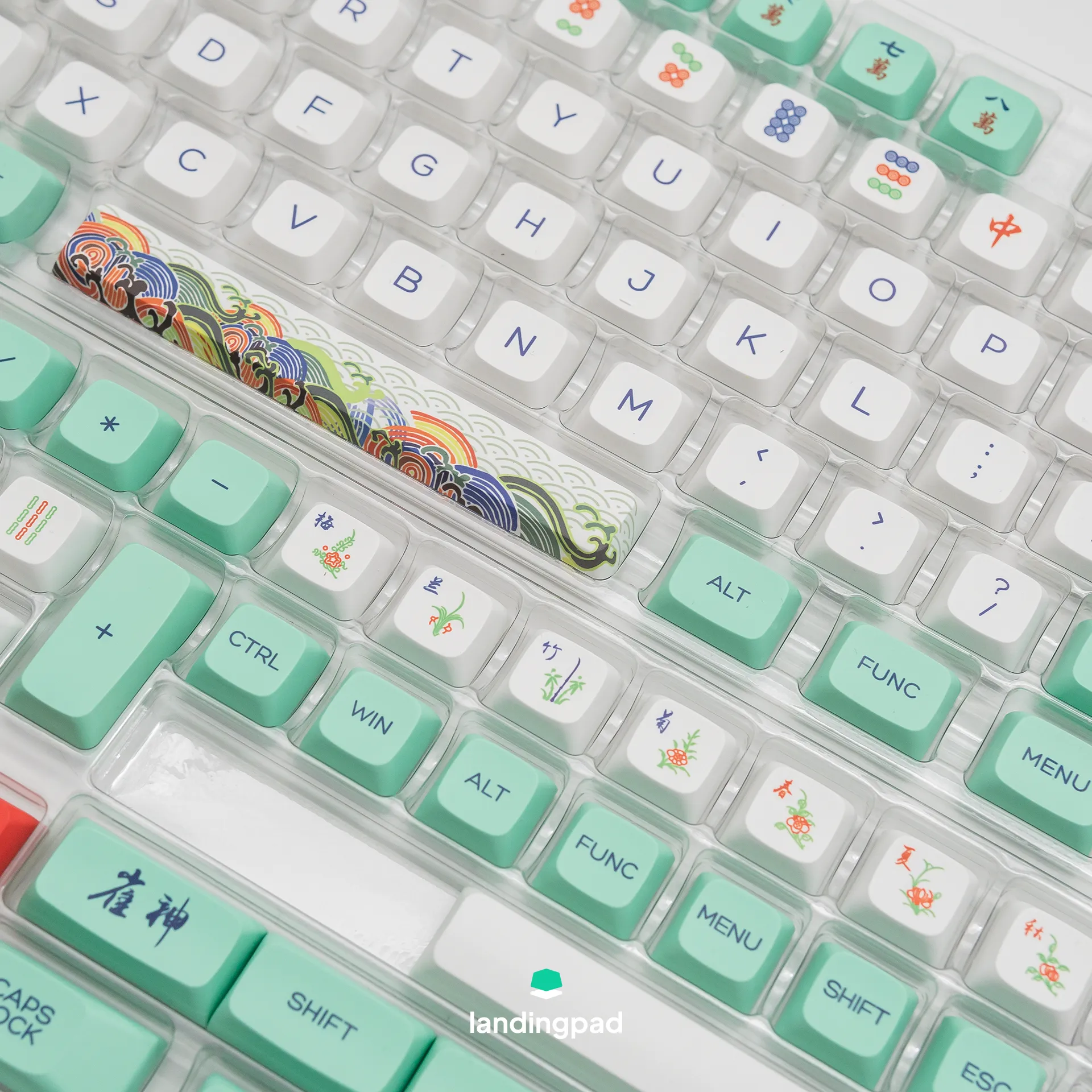 Mahjong PBT Keycap Set