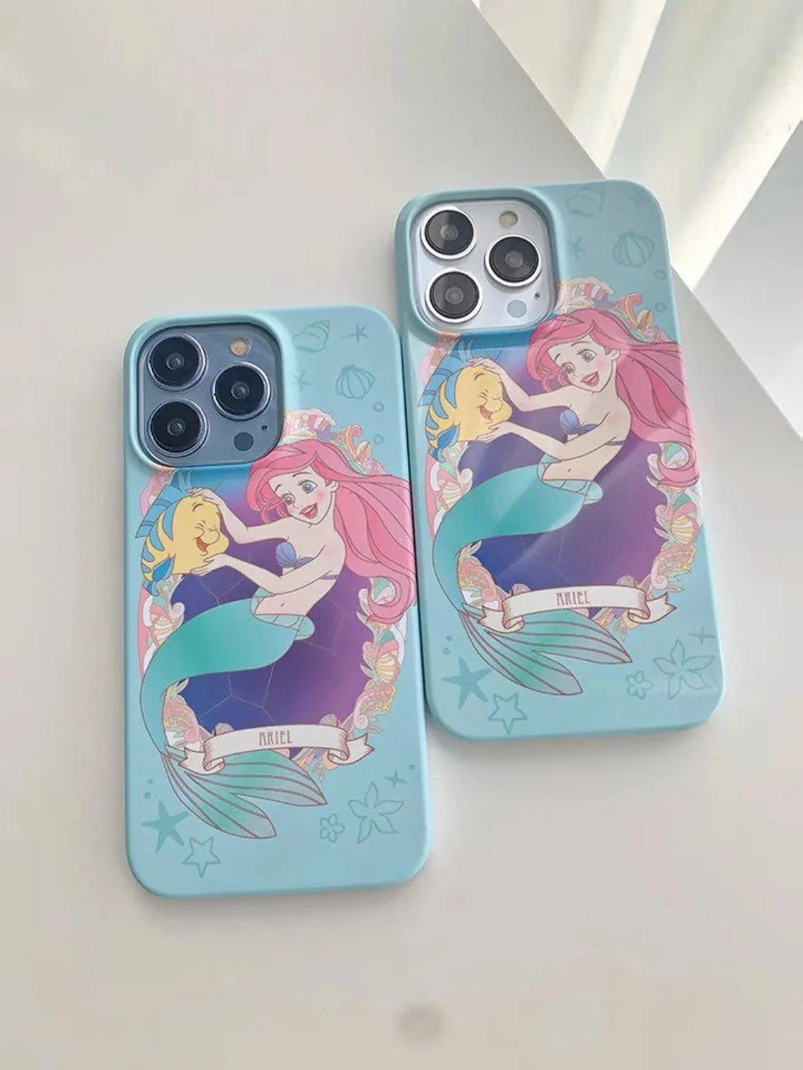 Mermaid Girl Ariel with friend Princess iPhone Case 12 13 14 15 Pro Promax Plus