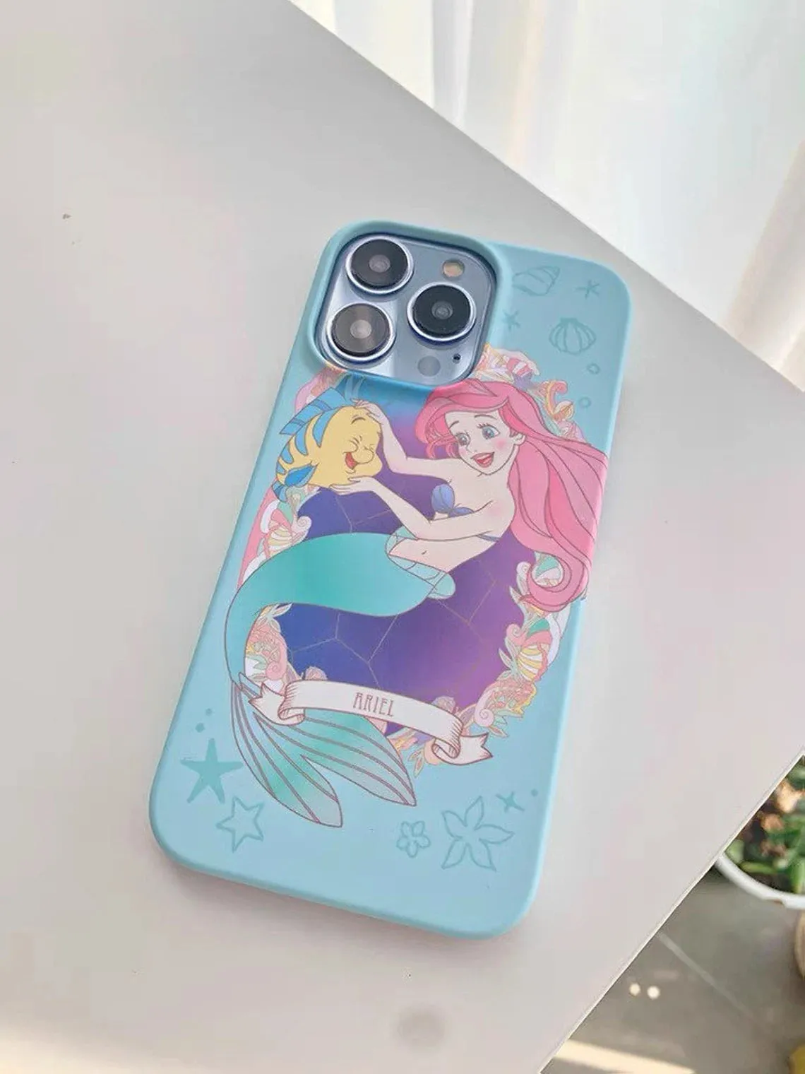 Mermaid Girl Ariel with friend Princess iPhone Case 12 13 14 15 Pro Promax Plus