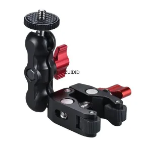 Metal Super Clamp with Double Ball Head Magic Arm for Phone, Camera, Monitor, LED Light, and Mic