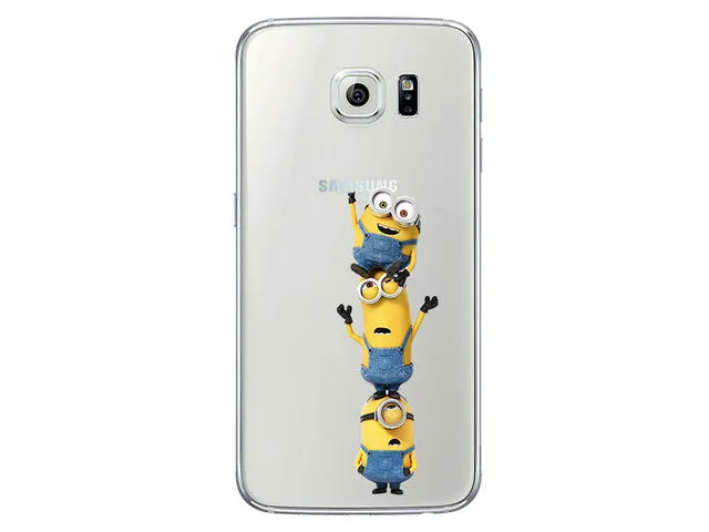 Minion For Samsung Galaxy S7 Edge S8 Plus S6 S5 S3 J3 J5 A3 A5 2016 2017 Grand Prime Case for iPhone 5 5S SE 6S 7 7S Plus X 8