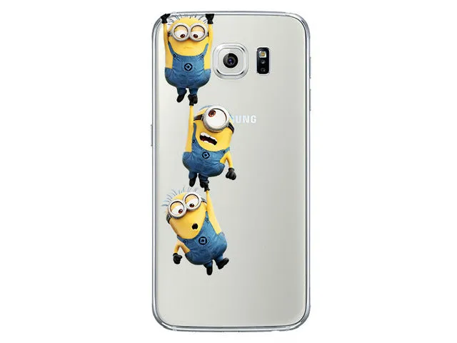 Minion For Samsung Galaxy S7 Edge S8 Plus S6 S5 S3 J3 J5 A3 A5 2016 2017 Grand Prime Case for iPhone 5 5S SE 6S 7 7S Plus X 8