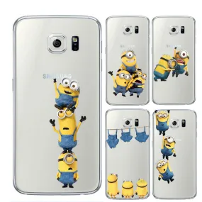 Minion For Samsung Galaxy S7 Edge S8 Plus S6 S5 S3 J3 J5 A3 A5 2016 2017 Grand Prime Case for iPhone 5 5S SE 6S 7 7S Plus X 8