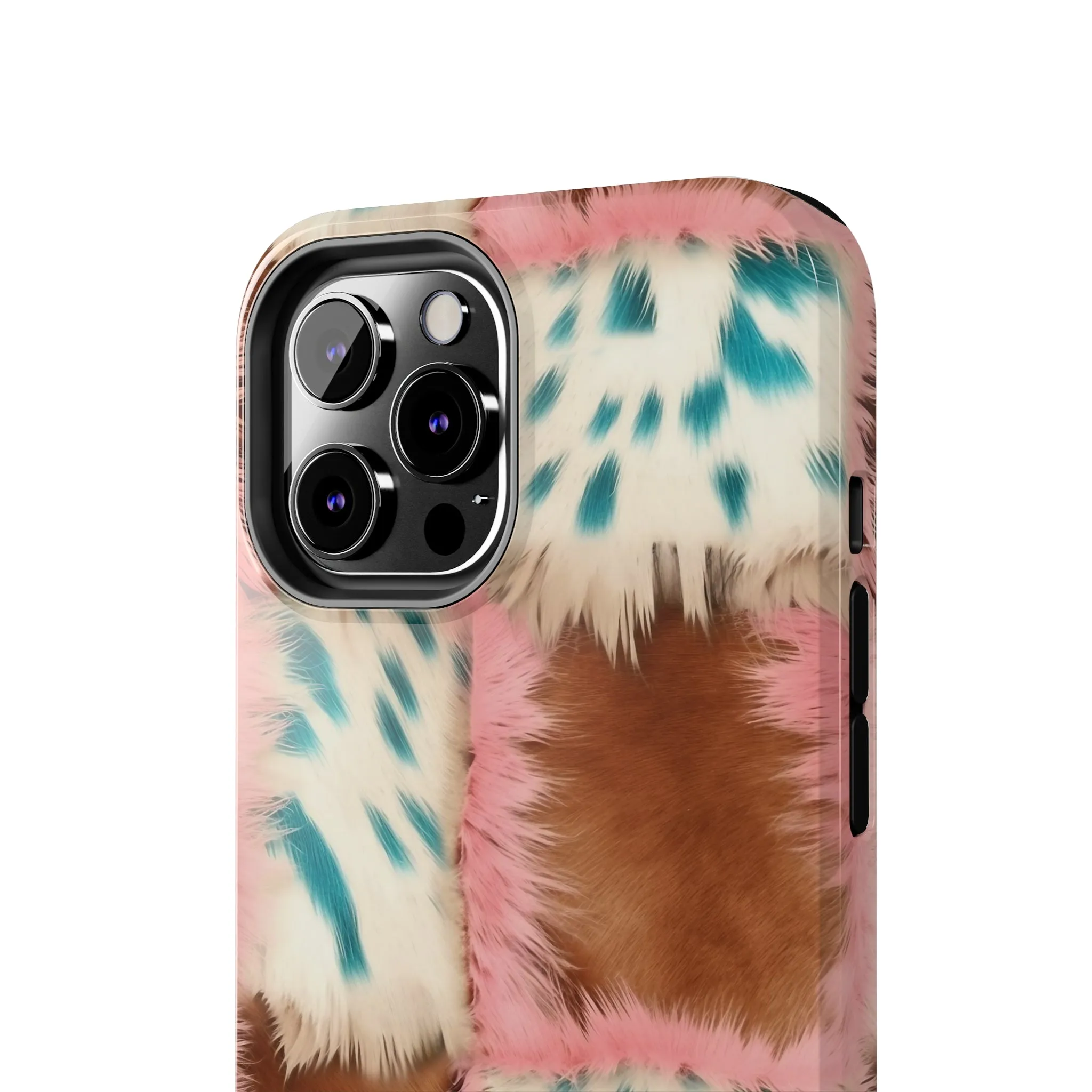 Modern Cowgirl Cowhide Design Pattern Print Tough Phone Case compatible with a large variety of phone models, Phone Case, Gift