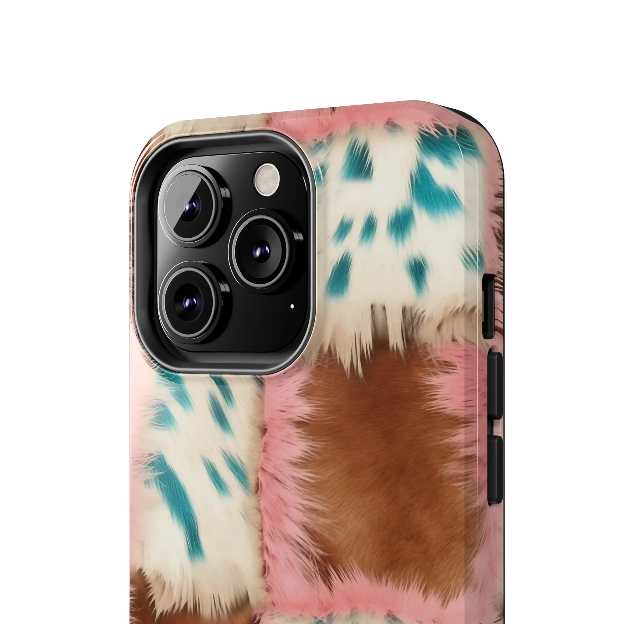 Modern Cowgirl Cowhide Design Pattern Print Tough Phone Case compatible with a large variety of phone models, Phone Case, Gift