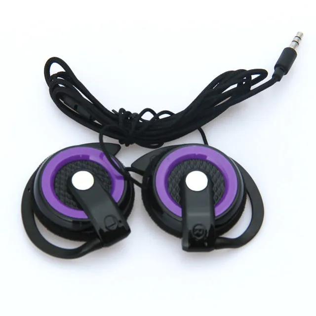 MOONBIFFY Headphones 3.5mm Headset EarHook Earphone For Mp3 Player Computer Mobile Telephone Earphone Wholesale