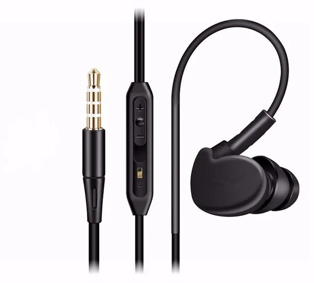 MOONBIFFY Sport Headphones Waterproof Earphones Running Sweatproof Stereo Bass Music Headset With Mic For All Mobile Phone