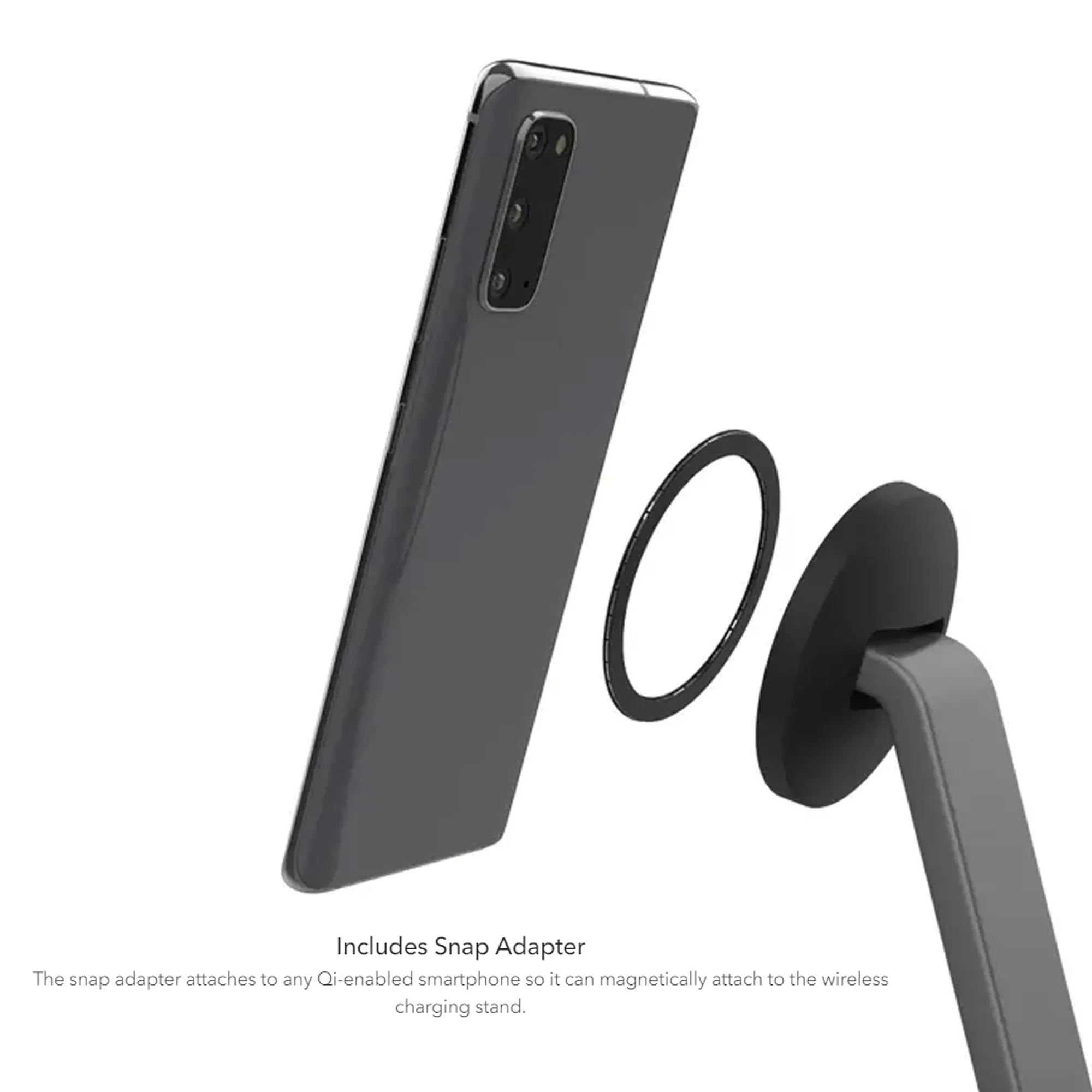 Mophie Snap  Wireless Charging Stand & Pad - Magsafe Compatible with Airpods Charging Spot - Black