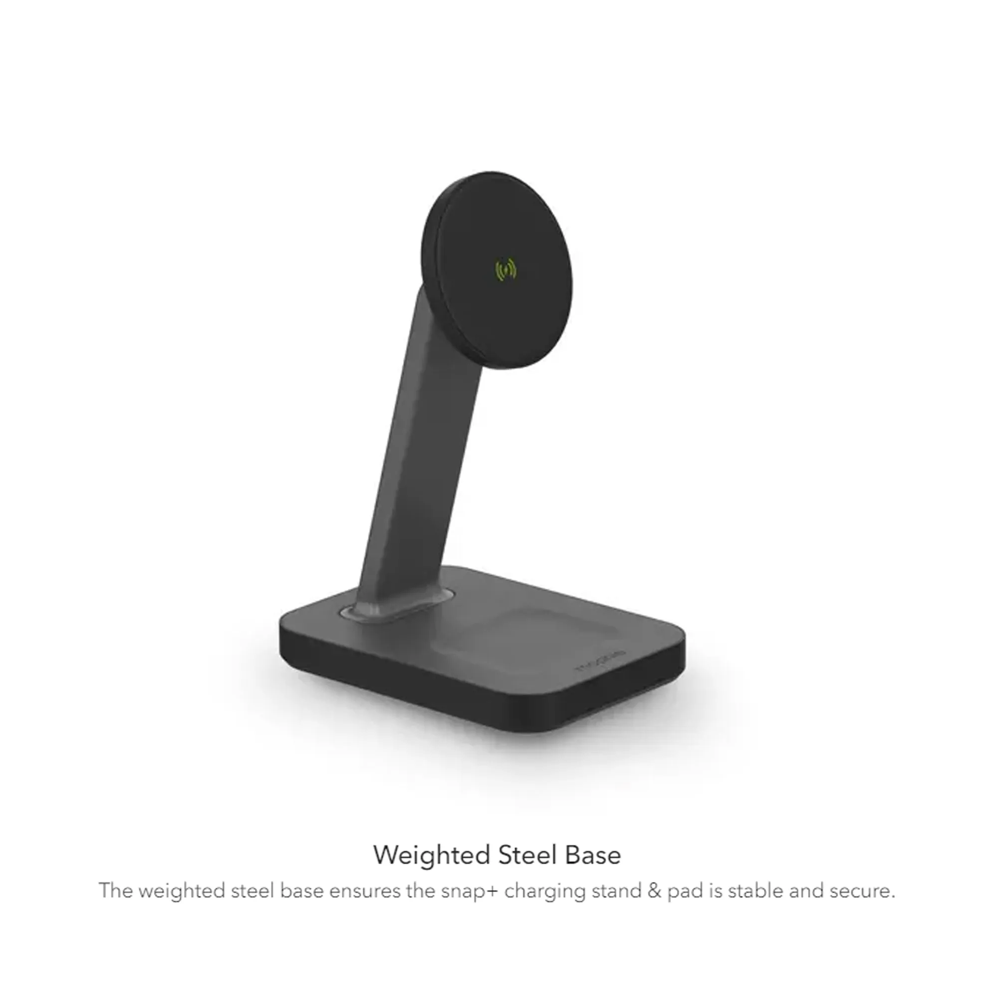 Mophie Snap  Wireless Charging Stand & Pad - Magsafe Compatible with Airpods Charging Spot - Black