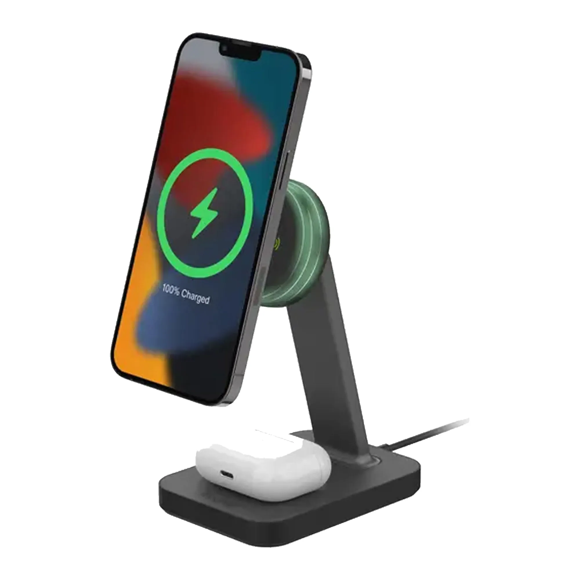 Mophie Snap  Wireless Charging Stand & Pad - Magsafe Compatible with Airpods Charging Spot - Black