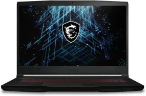 MSI GF63 Thin 11SC-496UK Laptop: i5-11400H, 2.7 GHz, 8GB RAM, 512GB M.2 PCIe SSD, 15.6" 144Hz Display, GTX 1650 GDDR6 4GB, Windows 11 Home - Black