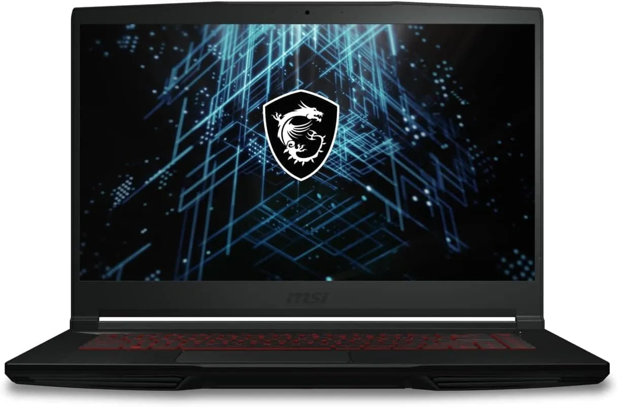 MSI GF63 Thin 11SC-496UK Laptop: i5-11400H, 2.7 GHz, 8GB RAM, 512GB M.2 PCIe SSD, 15.6" 144Hz Display, GTX 1650 GDDR6 4GB, Windows 11 Home - Black