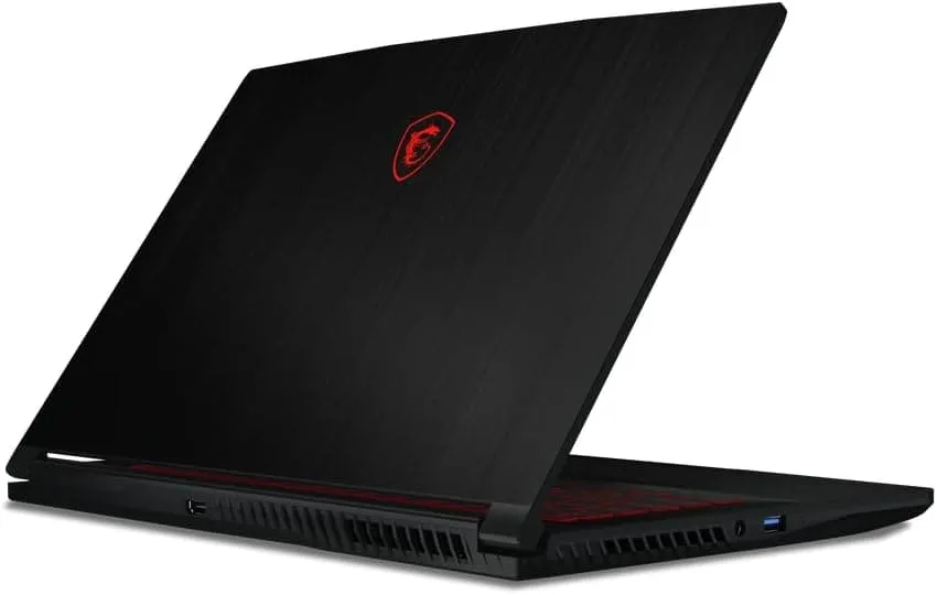 MSI GF63 Thin 11SC-496UK Laptop: i5-11400H, 2.7 GHz, 8GB RAM, 512GB M.2 PCIe SSD, 15.6" 144Hz Display, GTX 1650 GDDR6 4GB, Windows 11 Home - Black