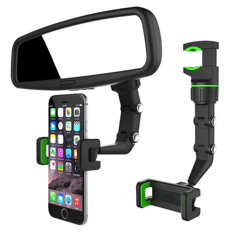 Multifunctional Rearview Mirror Phone Holder