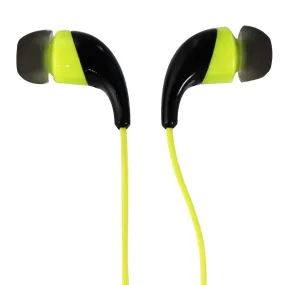 NEM Extra Bass Stereo 3.5mm Earbud Headphones - Neon Yellow (HF35-IBUD10GN)