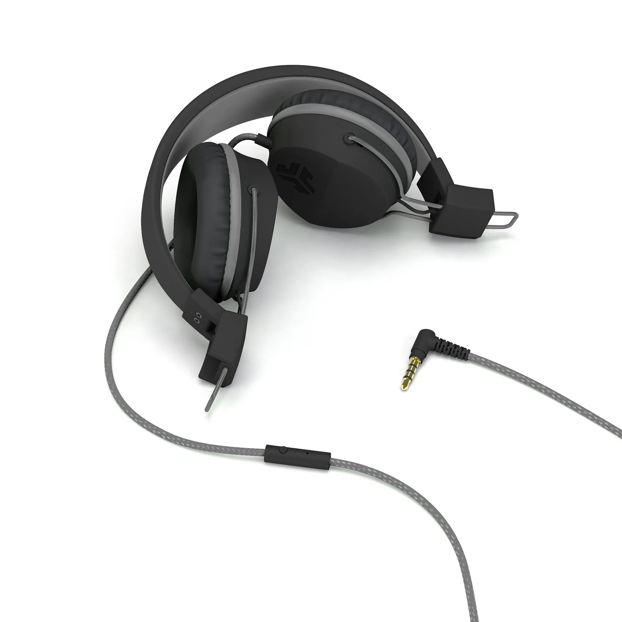 Neon Wired On-Ear Headphones Black