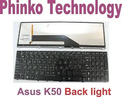 New Keyboard For Asus K50 K51 K60 K61 K70 Series Laptop US Layout Black Backlit