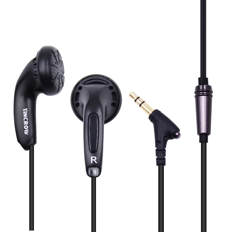 New Original YINCROW X6 In Ear Earphone Flat Head Wired Earbuds Plug Earplugs PK PK1 MX985 Earbud Kill Monk 3.5mm Headphones