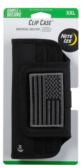 Nite Ize Clip Case CCS2LUS-01-R3 Universal Phone Holster, 2XL, USA Patch :CD: QUANTITY: 1