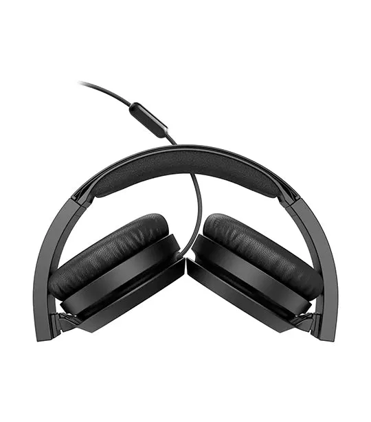 On-Ear Headphones with Microphone Black