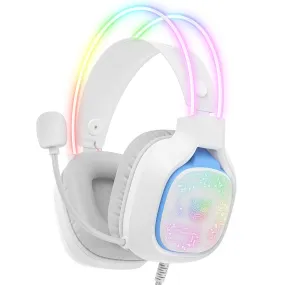 ONIKUMA X22 USB   3.5mm Cool RGB Dynamic Light Wired Gaming Headset with Mic, Cable 1.8m